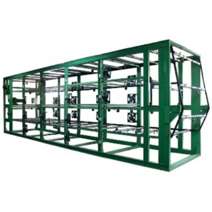 優れたガイド性能のクロスバー乾燥ライン